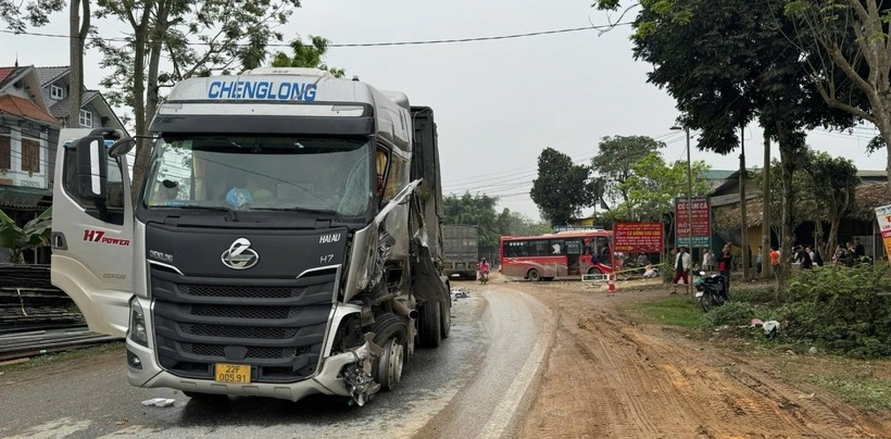 Hiện trường xảy ra vụ tai nạn. Ảnh: VOV.