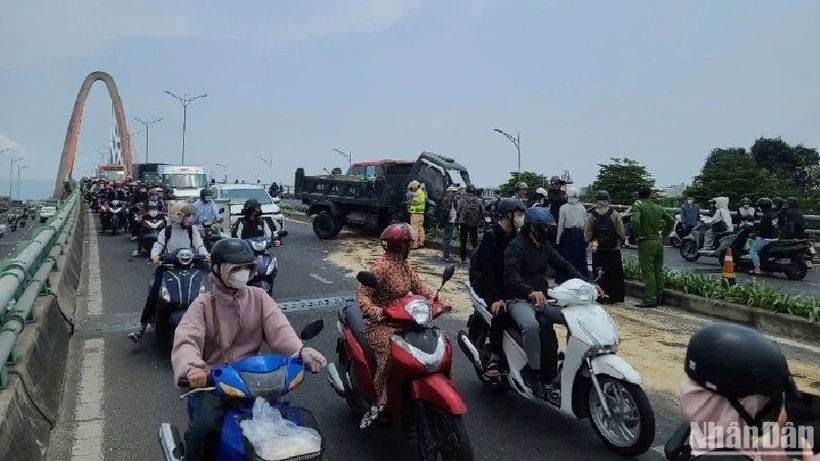 Hiện trường xảy ra vụ tai nạn. Ảnh: Báo Nhân dân.