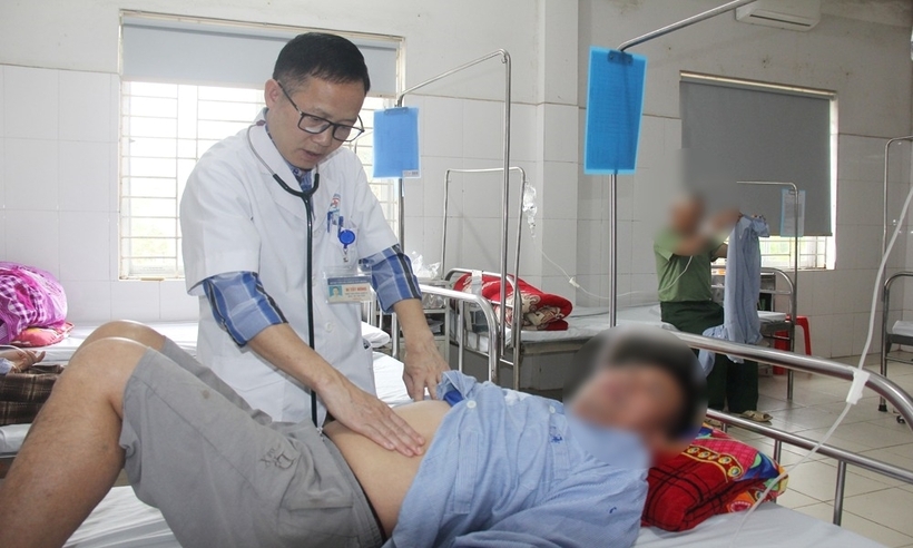 59 người phải nhập viện sau khi ăn cỗ đám cưới tại Bắc Giang. Ảnh: Báo Bắc Giang