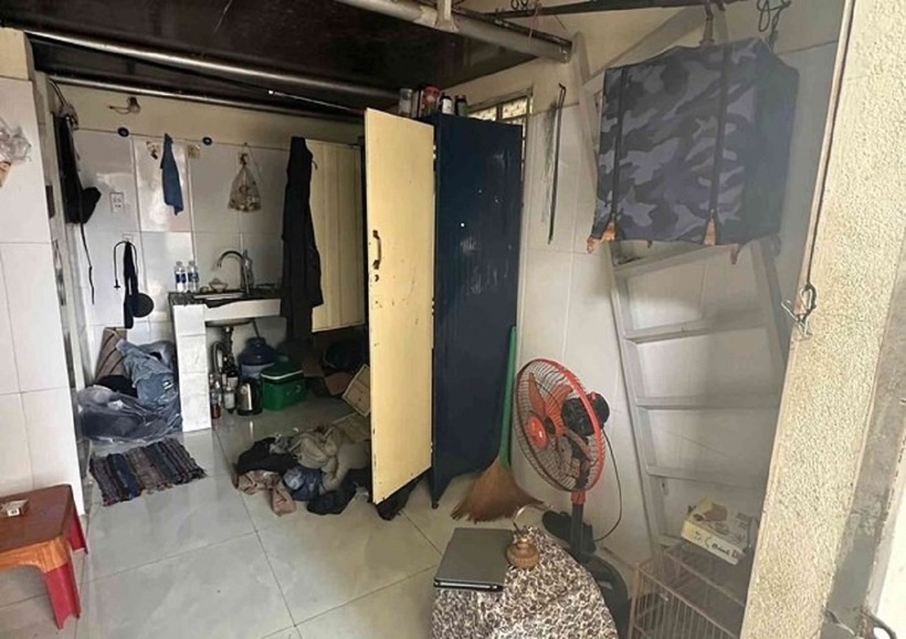 Hiện trường giả vụ trộm cắp tài sản. Ảnh: Lao động