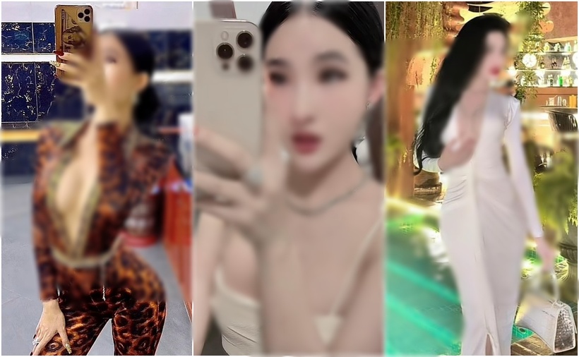 Những hình ảnh lung lính, nóng bỏng của DJ B.V trên mạng xã hội. (Ảnh: Báo Công an TP.HCM)