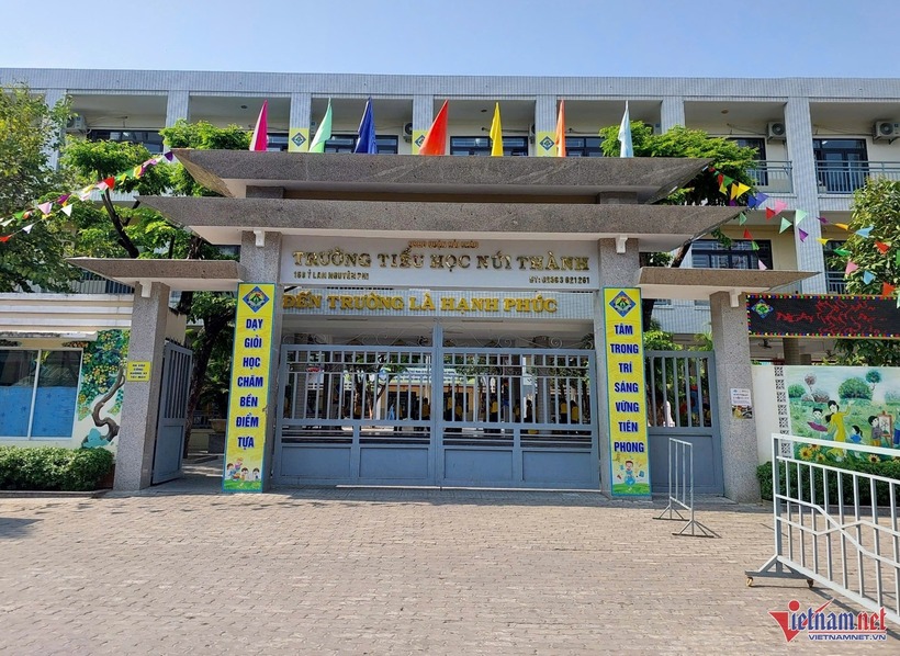 Trường Tiểu học Núi Thành. Ảnh: VietNamnet