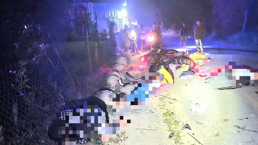 Hiện trường xảy ra vụ tai nạn. Ảnh: Báo Xây dựng.