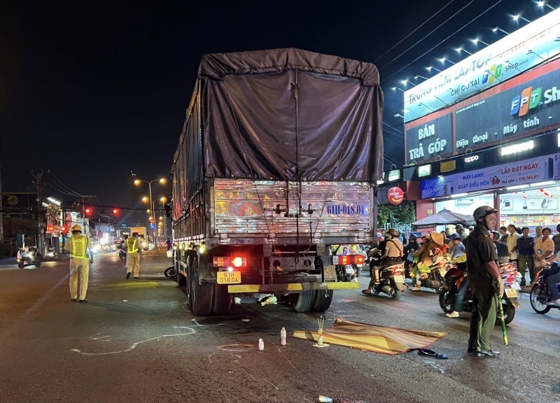Hiện trường xảy ra vụ tai nạn. Ảnh: Báo CAND.