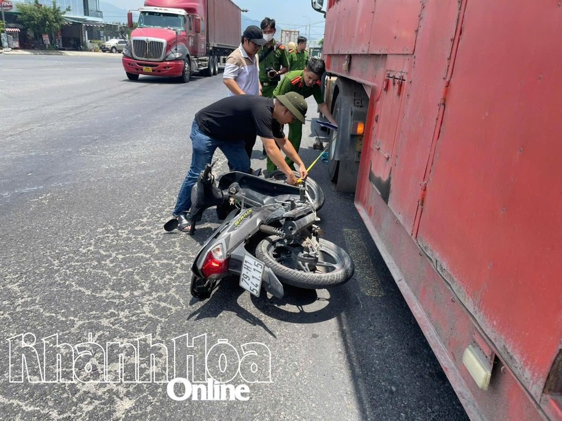 Hiện trường xảy ra vụ tai nạn. Ảnh: Báo Khánh Hòa.