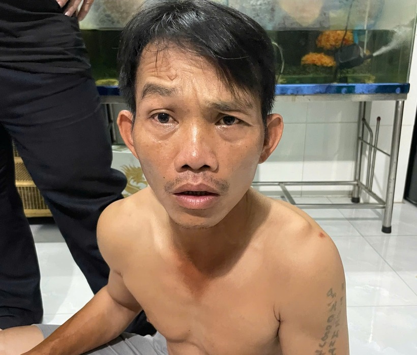Đối tượng Lê Hoàng Minh Long bị Công an bắt giữ. (Ảnh: Công an tỉnh Đồng Nai)