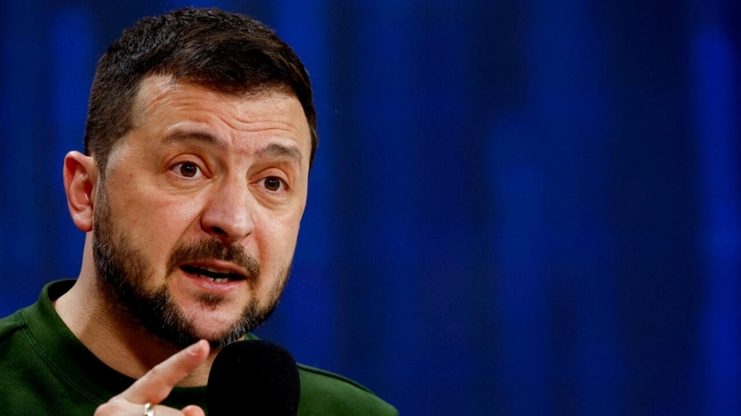 Tổng thống Ukraine Volodymyr Zelensky. Ảnh: France 24