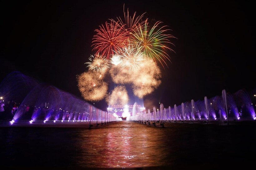 Trục đại lộ lễ hội tại dự án Sun Urban City bừng sáng trong loạt sự kiện (Ảnh: Ánh Dương)