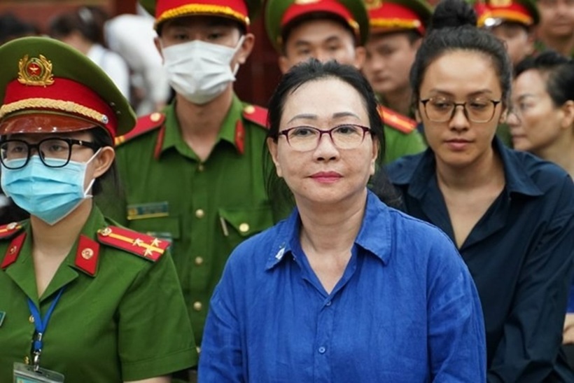 Bà Trương Mỹ Lan tại phiên xét xử. Ảnh: Lao động