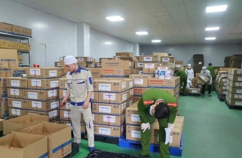 Đường dây này đã sản xuất 573 nhãn hiệu sữa bột các loại.  Ảnh: PLO