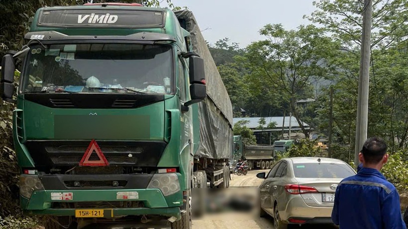 Hiện trường xảy ra vụ tai nạn. Ảnh: Báo Lào Cai.