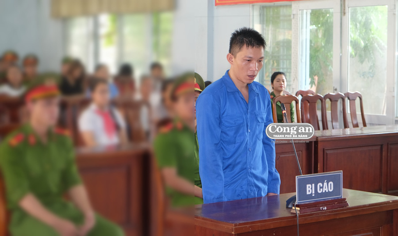 Nguyễn Hoài Thanh thời điểm hầu tòa. (Ảnh: Công an Đà Nẵng)
