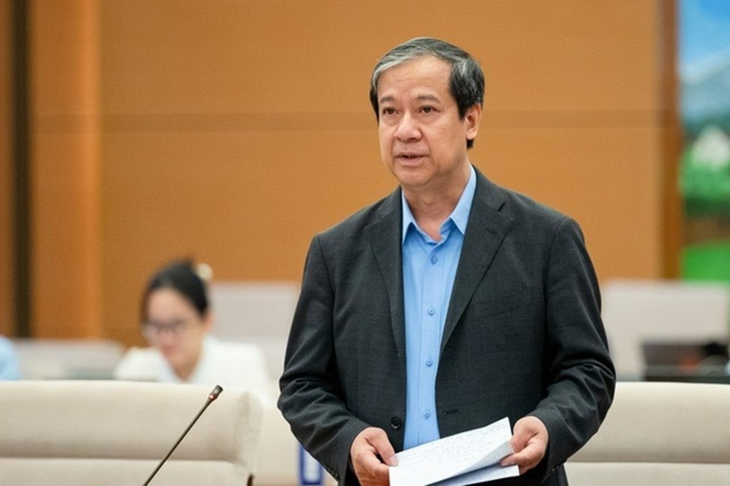 Bộ trưởng Bộ Giáo dục và Đào tạo Nguyễn Kim Sơn (Ảnh: Media Quốc hội).