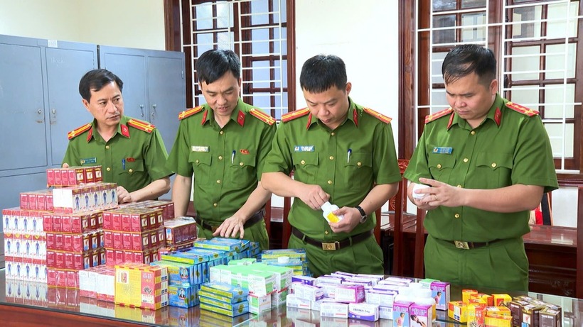 Công an Thanh Hóa triệt phá đường dây sản xuất, buôn bán thuốc giả quy mô lớn. Ảnh: Vietnamnet