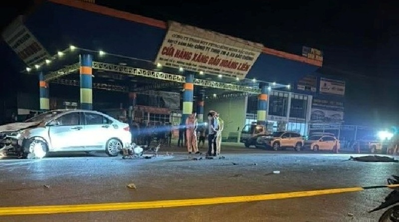 Hiện trường xảy ra vụ tai nạn. Ảnh: Báo An ninh Thủ đô.