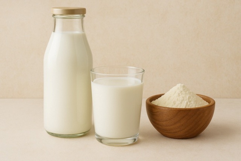 Sữa giả là các loại sữa được sản xuất với quy trình không đạt chuẩn, không đảm bảo giá trị dinh dưỡng như công bố trên nhãn, bao gồm năng lượng, vitamin và các khoáng chất thiết yếu. Ảnh minh họa.