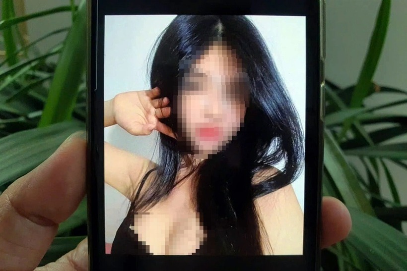 Khuôn mặt một nữ sinh lớp 11, học tại Trường THPT chuyên Lê Quý Đôn bị cắt ghép, lan truyền trên mạng xã hội. (Ảnh: Dân trí)