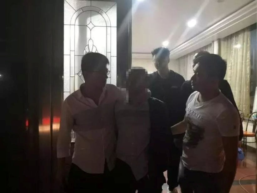 Đối tượng bị bắt. Ảnh: The Paper
