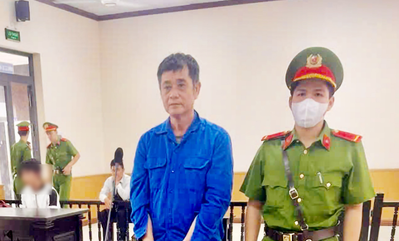 Bị cáo Lê Văn Đol tại phiên toà phúc thẩm. (Ảnh: Công an An Giang)