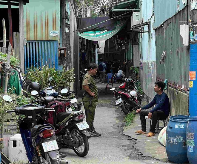 Hiện trường phát hiện 2 cô cháu bị sát hại tử vong. (Ảnh: Lao động)