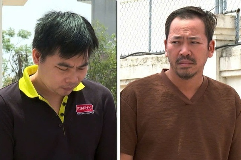 Nguyễn Tiến Đạt và Trịnh Doãn Giáo cầm đầu đường dây. Ảnh: Báo Người lao động.