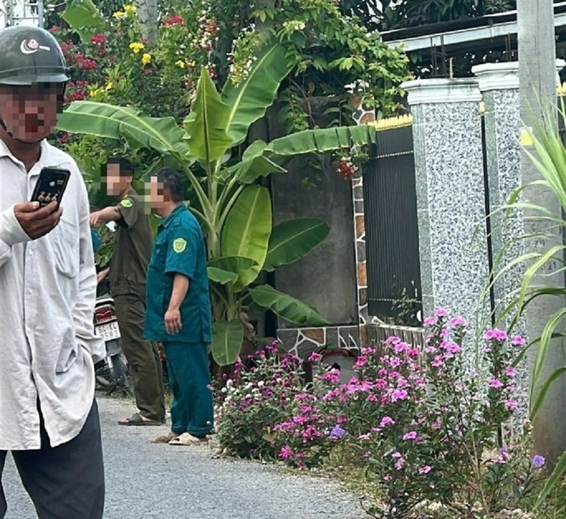 Hiện trường vụ án mạng. Ảnh: Thanh Niên