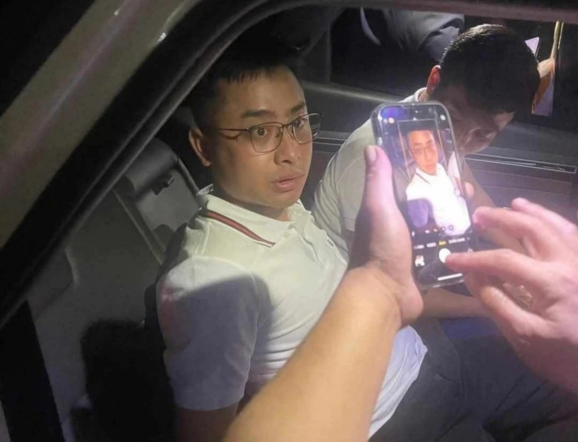 Bùi Đình Khánh khi bị bắt. Ảnh: PLO.