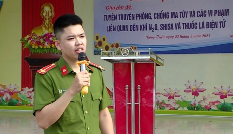 Thiếu tá Khải lúc sinh thời. Ảnh: Tuổi Trẻ