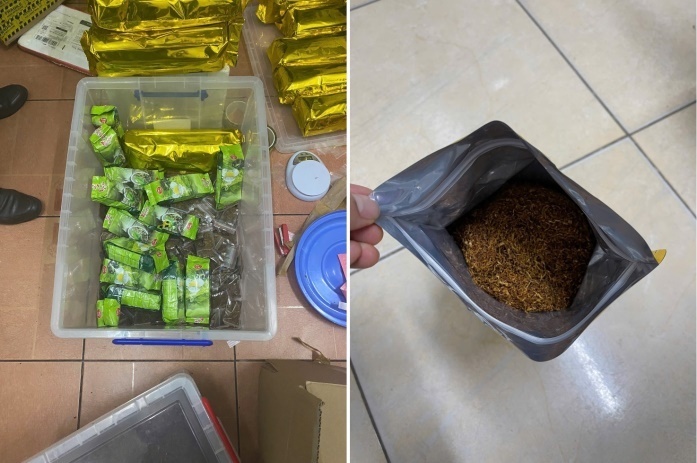 Ma túy được các đối tượng ngụy trang bằng vỏ bọc là các túi chè. Ảnh: CACC.