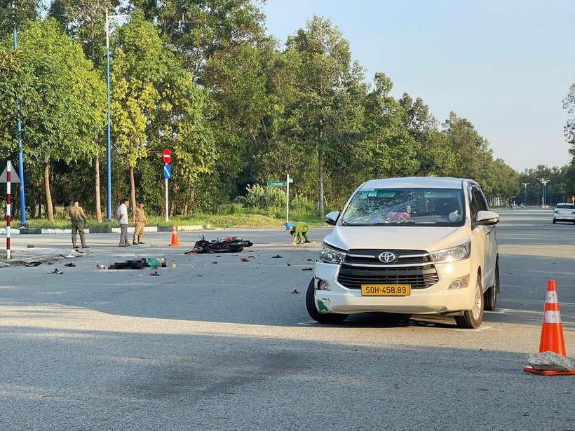 Hiện trường xảy ra vụ tai nạn. Ảnh: Báo Xây dựng.