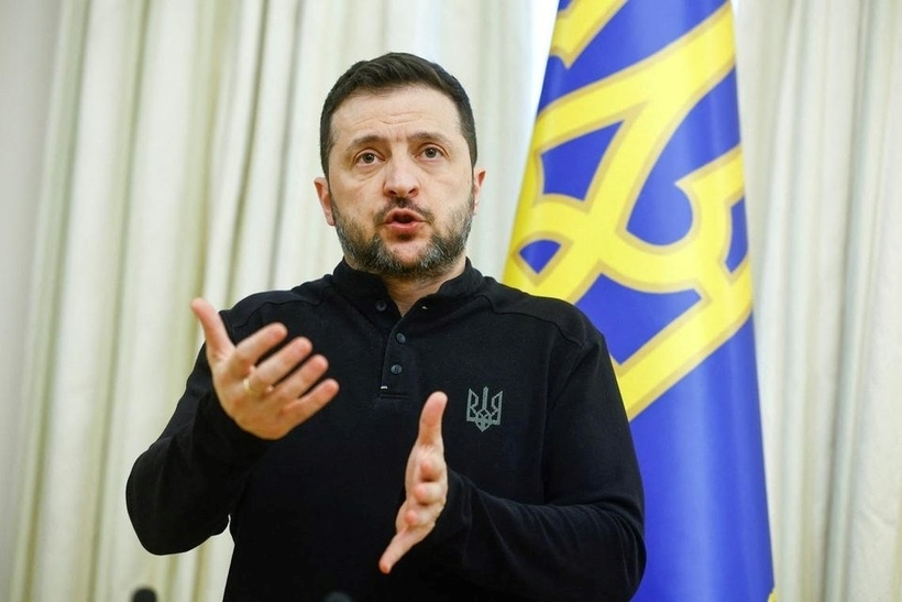 Tổng thống Ukraine Volodymyr Zelensky. Ảnh: Reuters