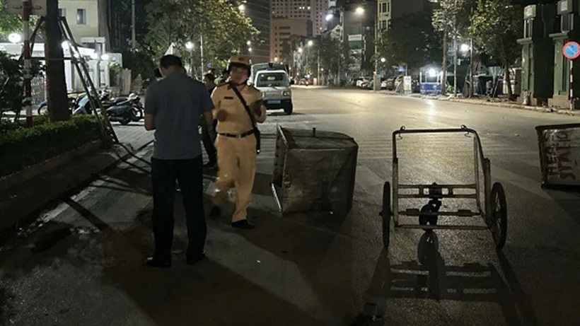 Hiện trường vụ tai nạn. Ảnh: Lao động