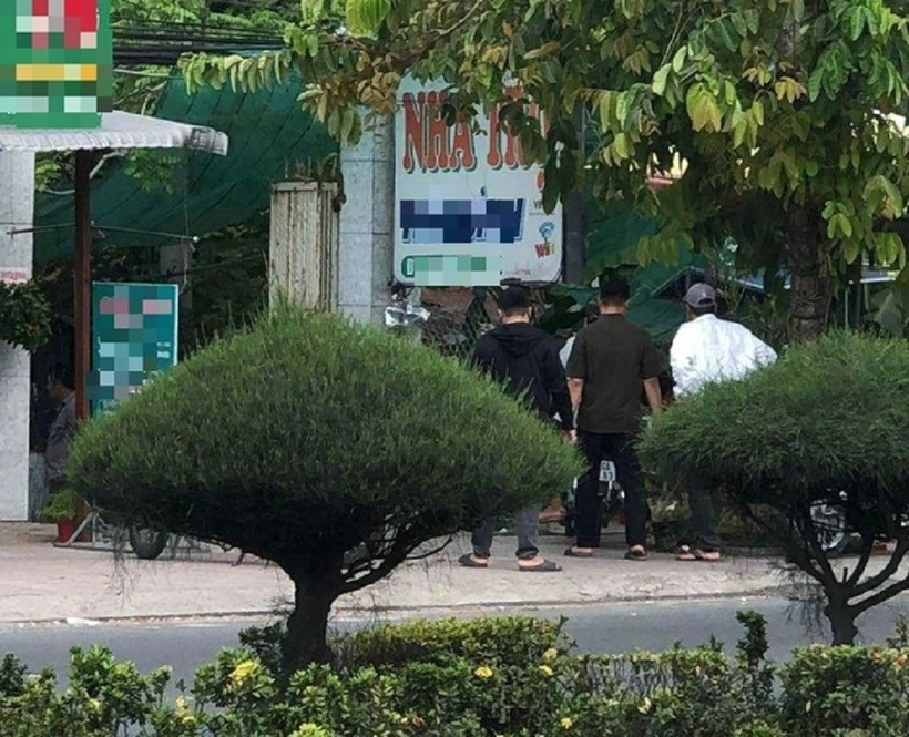 Nhà nghỉ nơi xảy ra sự việc. Ảnh: Thanh Niên