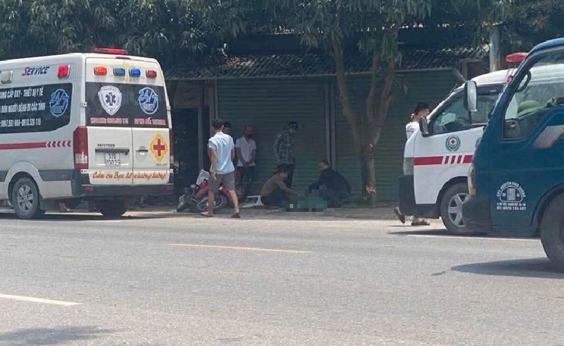 Hiện trường xảy ra vụ tai nạn. Ảnh: Báo Xây dựng.