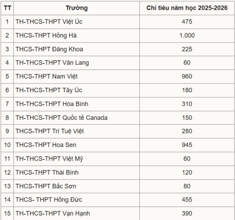 Tuyển sinh vào lớp 10 ở TP.HCM: Chi tiết chỉ tiêu của gần 80 trường tư năm 2025 - 1