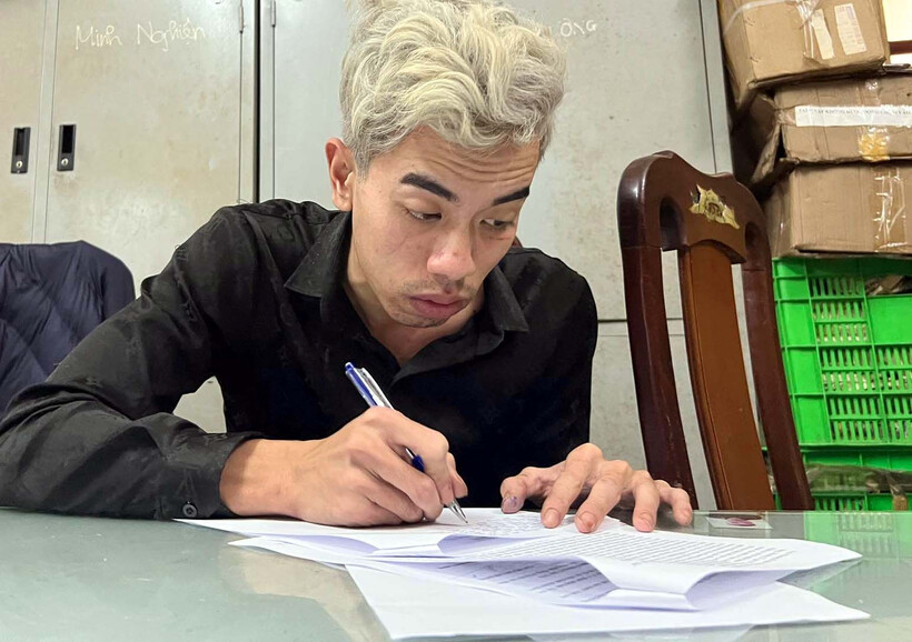 Hoàng Văn Thành bị bắt sau khi gây án. (Ảnh: VietnamNet)