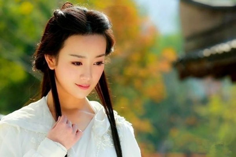 Tạo hình của Trương Mông trong vai diễn Vương Ngữ Yên ở phim Tân Thiên Long Bát Bộ.