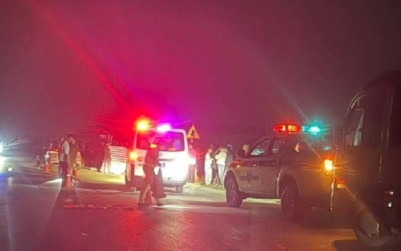 Hiện trường xảy ra vụ tai nạn. Ảnh: Báo Xây dựng.