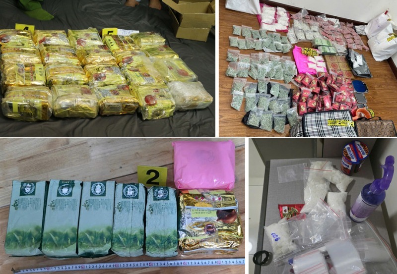 Số ma tuý và tang vật cơ quan công an thu giữ. (Ảnh: Công an nhân dân)