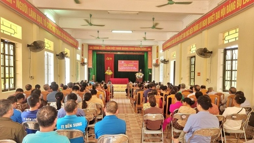 Hội nghị thu hút sự quan tâm của đông đảo người dân trên địa bàn thị trấn Bến Sung.