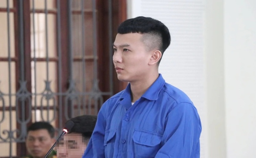 Bị cáo Trần Tuấn Huy tại phiên tòa sơ thẩm. (Ảnh: Pháp luật TP.HCM)