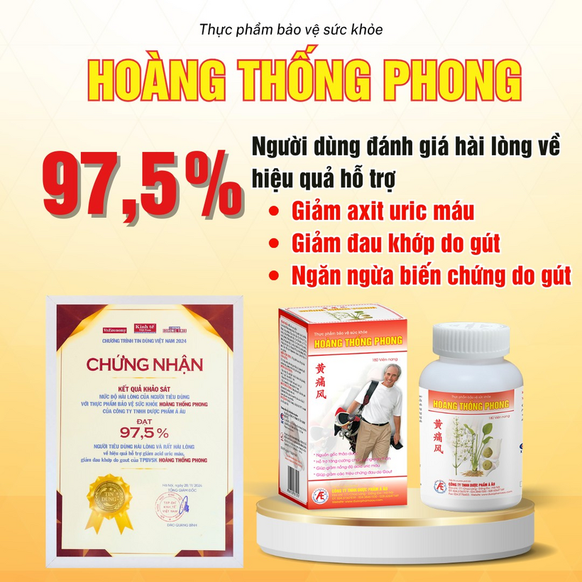 97,5% người dùng hài lòng và rất hài lòng về hiệu quả của Hoàng Thống Phong