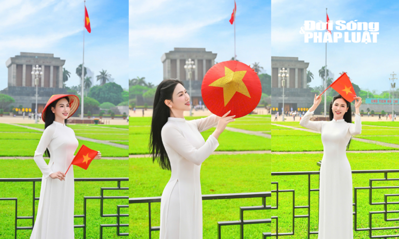 Chị Như Ngọc không ngại đầu tư thời gian, công sức để có được những bức hình hoàn hảo nhất nhân dịp kỷ niệm 50 năm Ngày Giải phóng miền Nam, thống nhất đất nước.