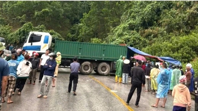 Hiện trường xảy ra vụ tai nạn. Ảnh: Báo Nhân dân.