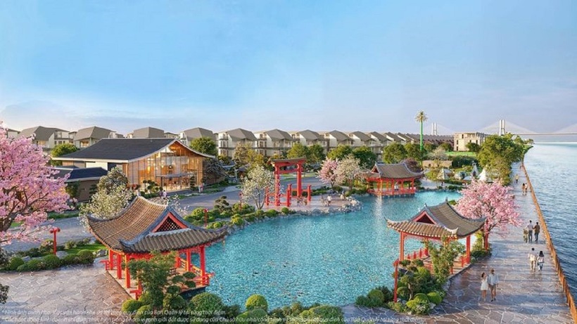 Không gian sống – nghỉ dưỡng đỉnh cao với cây xanh, mặt nước, các công trình biểu tượng