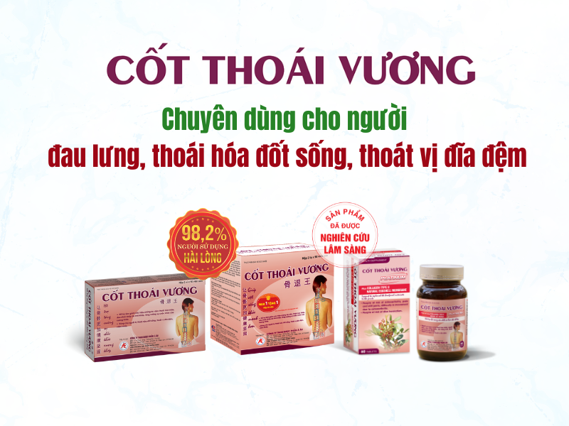 Cốt Thoái Vương giúp giảm đau lưng hiệu quả, an toàn