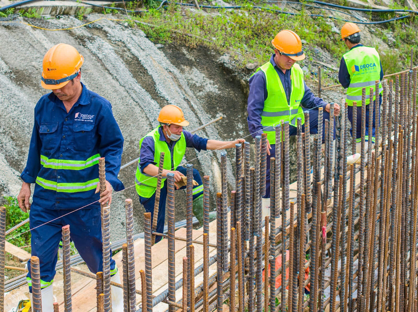 Trên công trường đang triển khai 50/50 mũi thi công với 3.500 nhân sự và 1.300 thiết bị