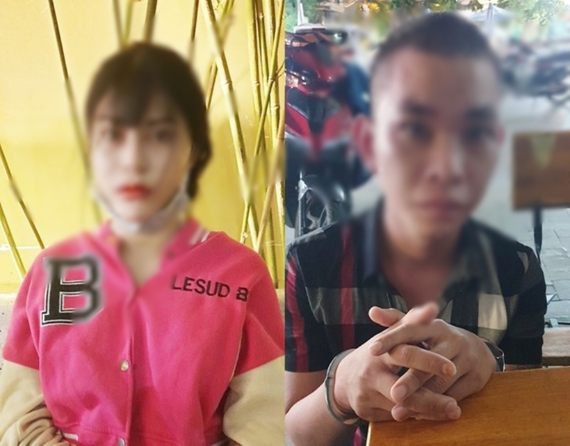 N.T.M.H và N.Q.Th khi bị bắt. (Ảnh: Thanh niên)