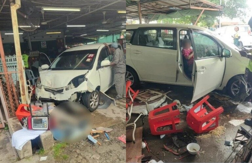 Hiện trường vụ tai nạn. Ảnh: worldofbuzz.com