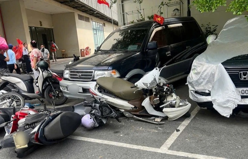 Hiện trường xảy ra vụ tai nạn. Ảnh: PLO.